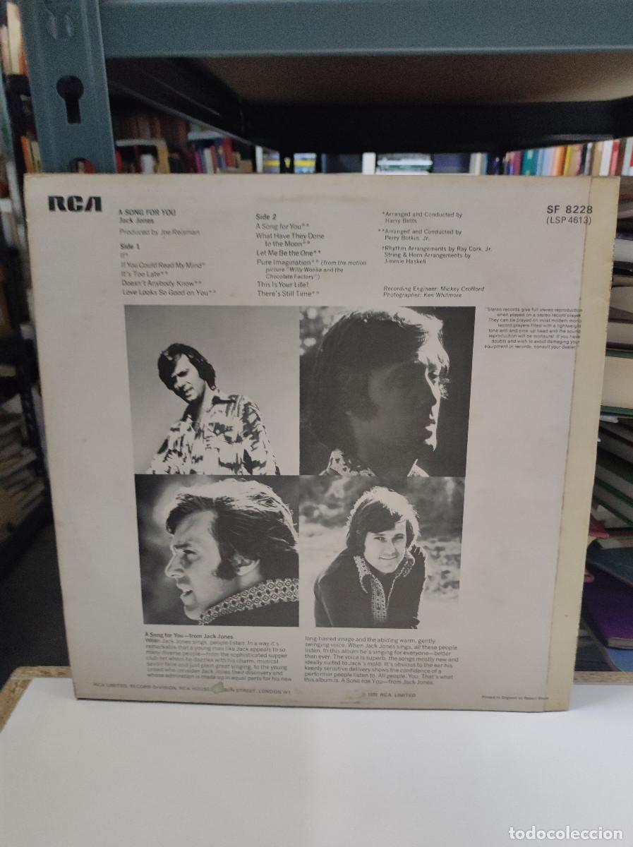 Discos de vinilo: Jack Jones &ndash; A Song For You - Foto 2