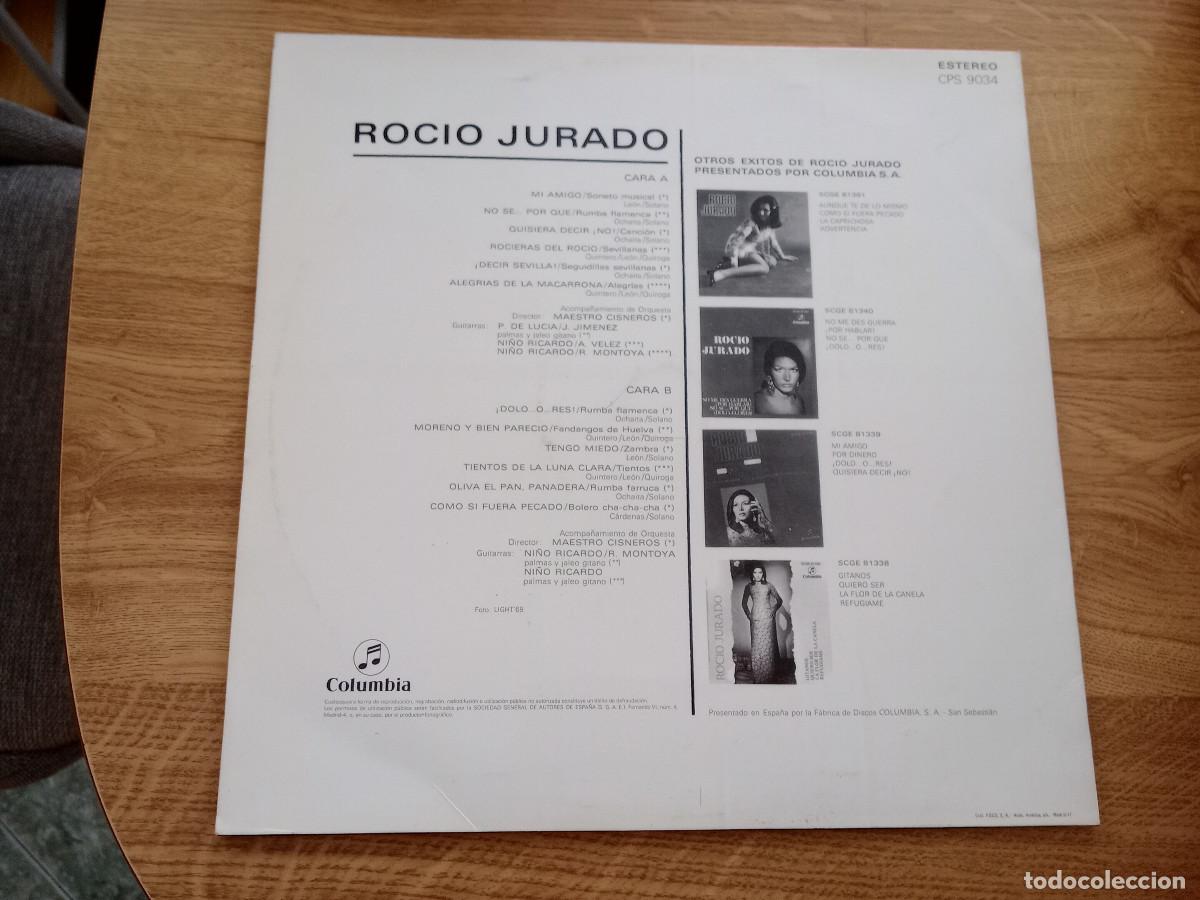 Discos de vinilo: ROCIO JURADO / MI AMIGO - Foto 2