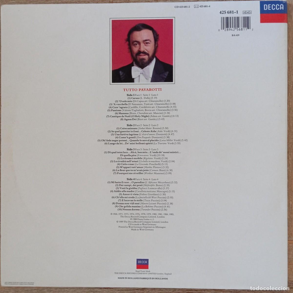 Discos de vinilo: VINILO TUTTO PAVAROTTI - Foto 3
