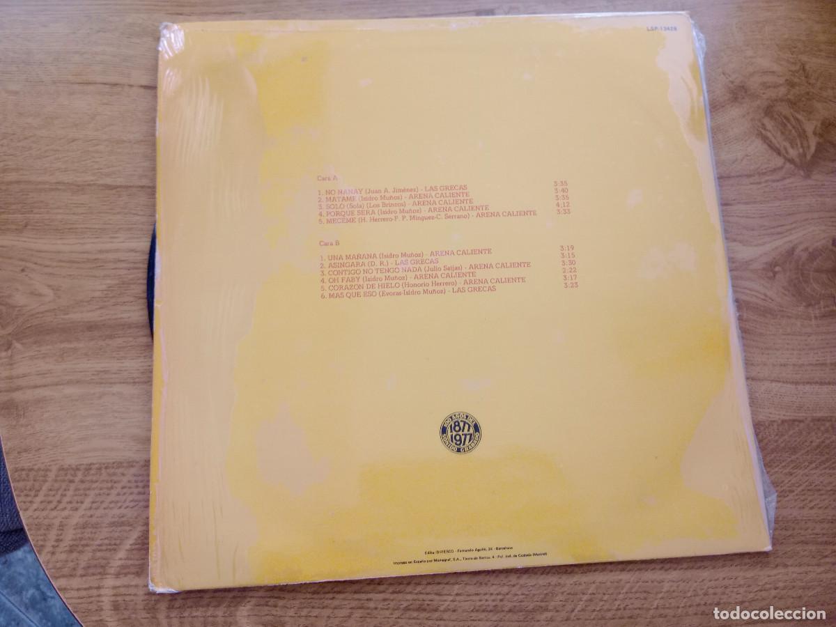 Discos de vinilo: LAS GRECAS / ARENA CALIENTE - Foto 2