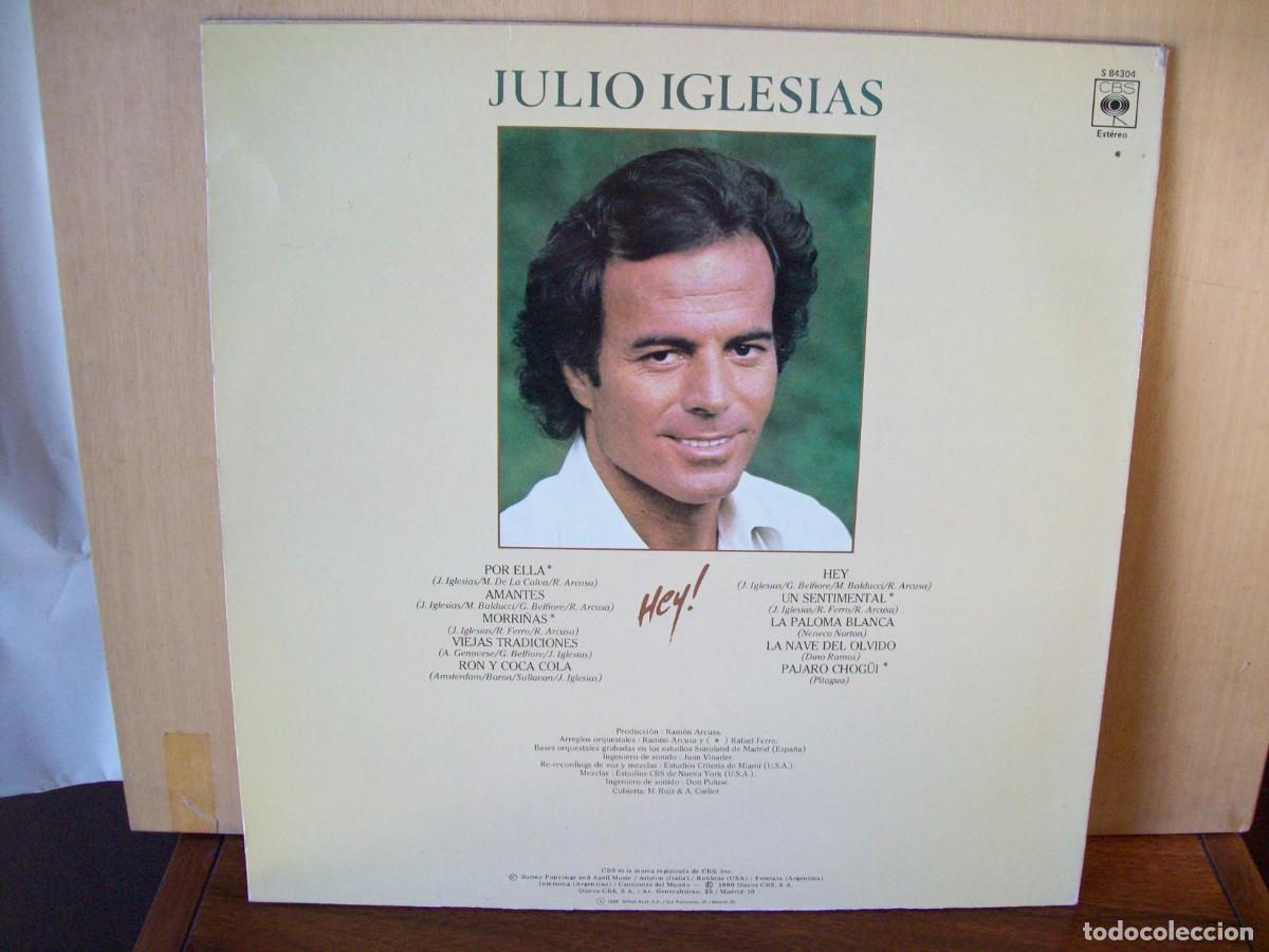 Discos de vinilo: JULIO IGLESIAS - HEY - LP 1980 - Foto 2