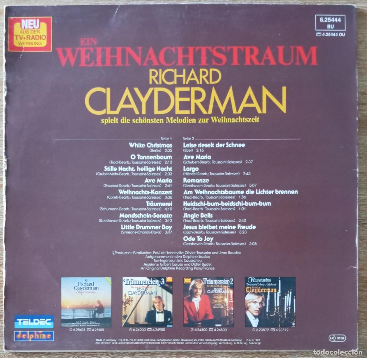 Discos de vinilo: LOTE VINILOS RICHARD CLAYDERMAN - Foto 8