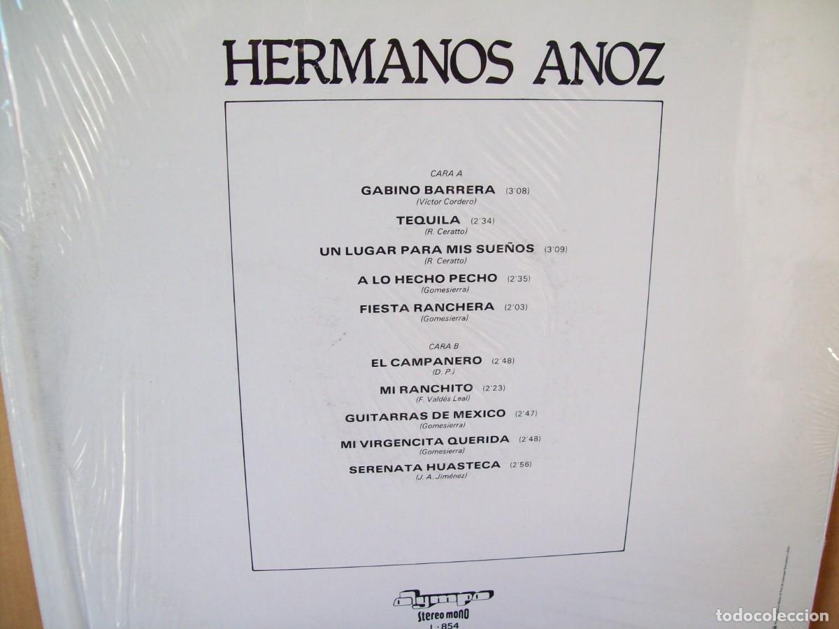 Discos de vinilo: HERMANOS ANOZ - RANCHERAS - LP 1982 - Foto 2