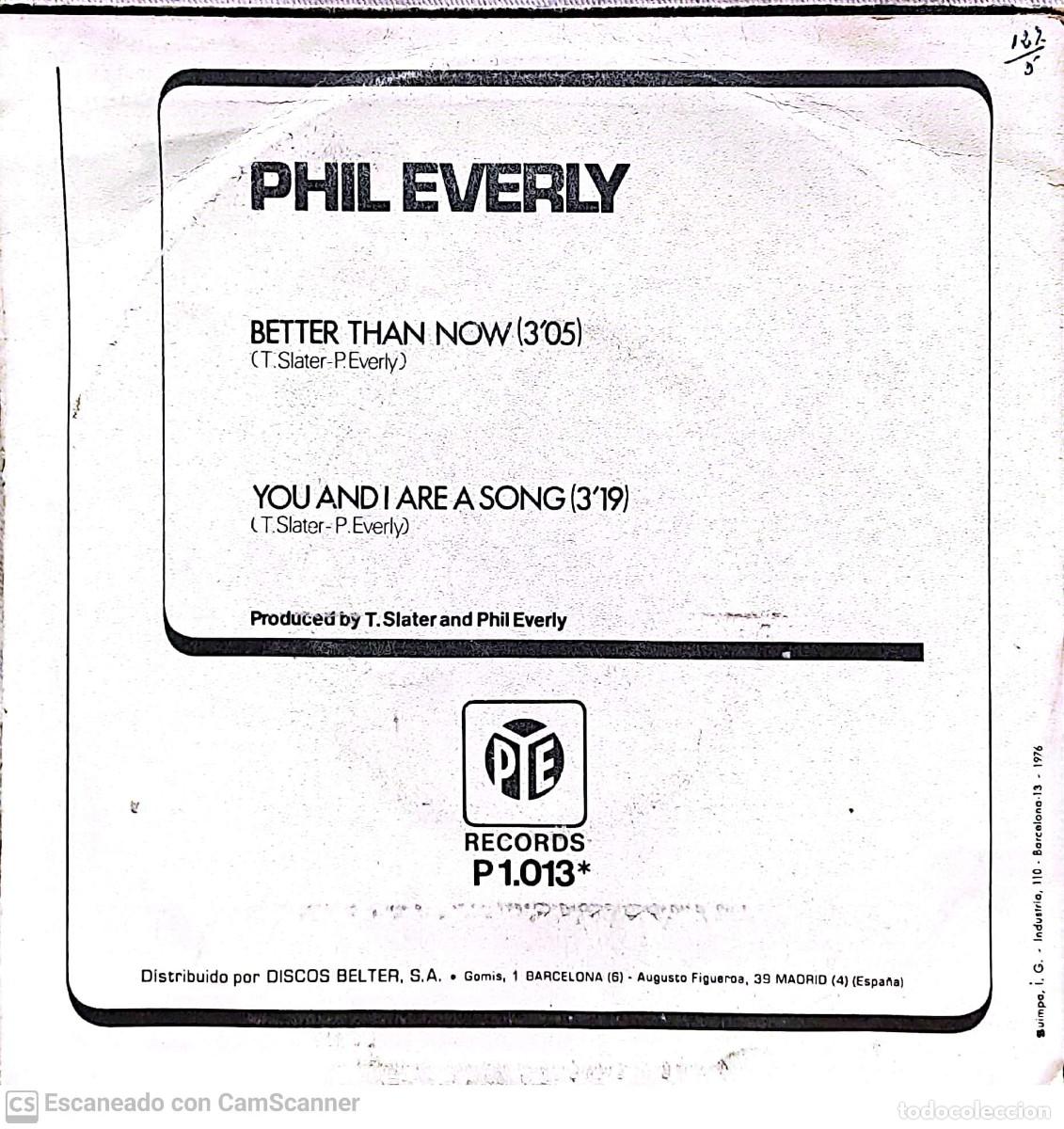 Discos de vinilo: Phil Everly &lrm;&ndash; Better Than Now - Foto 2