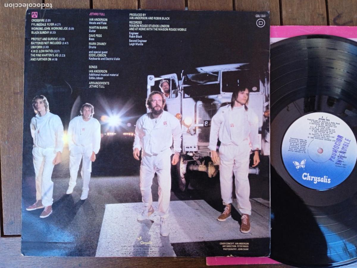 Discos de vinilo: JETHRO TULL. LP. CROSSFIRE. MADE IN SPAIN. 1980. - Foto 4