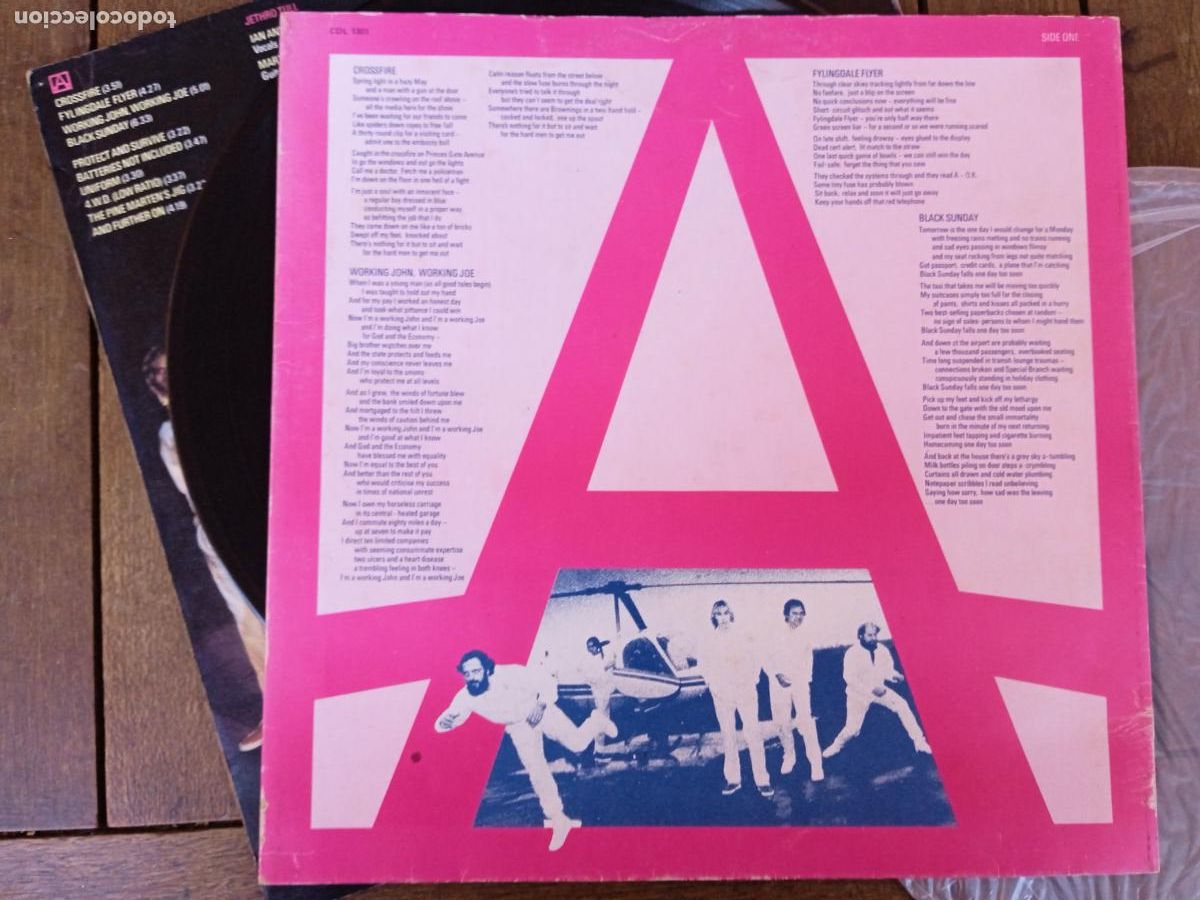 Discos de vinilo: JETHRO TULL. LP. CROSSFIRE. MADE IN SPAIN. 1980. - Foto 5