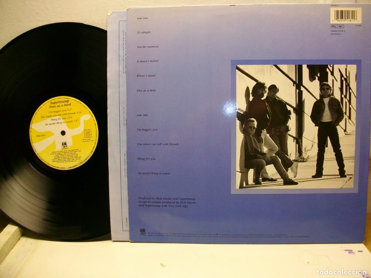 Discos de vinilo: Supertramp Free as a bird (1987) LP - Foto 2