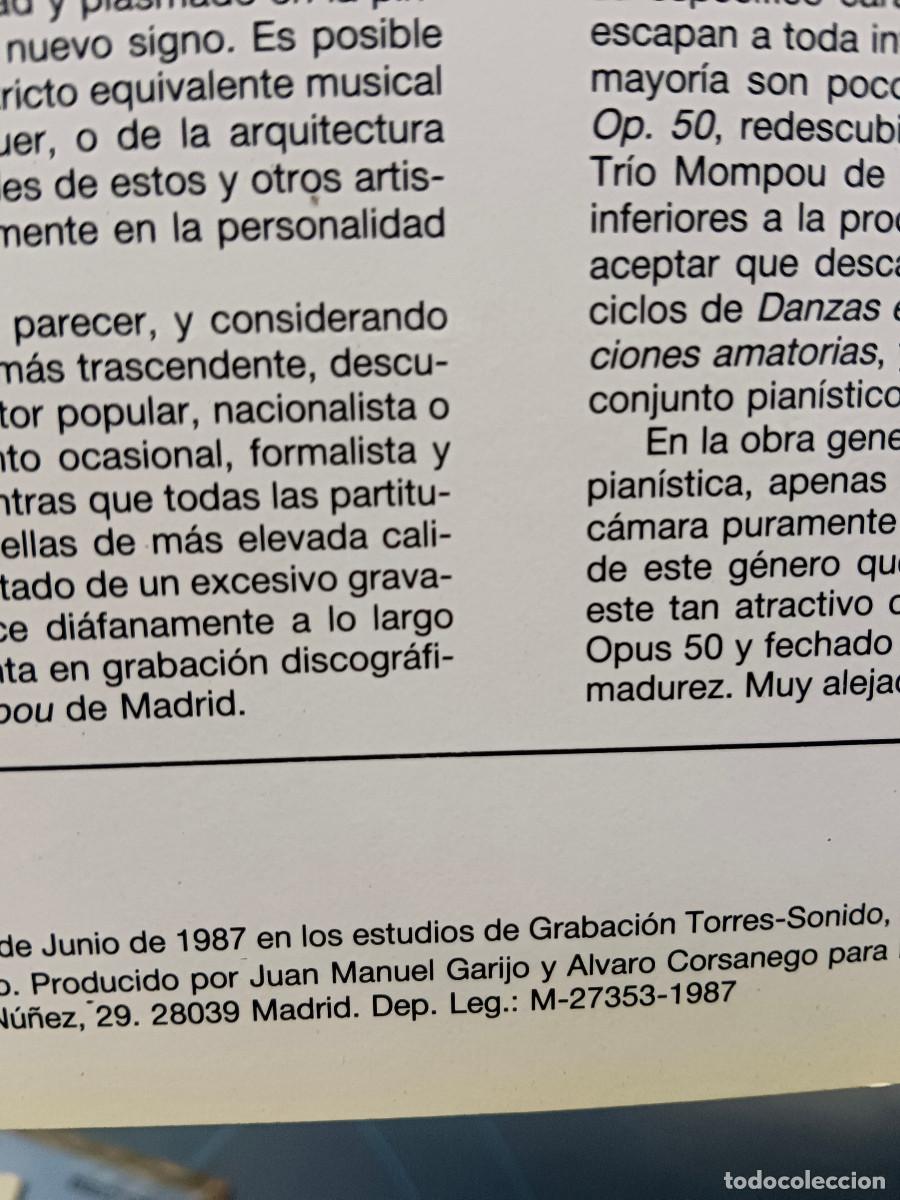 Discos de vinilo: DISCO LP, VINILO, E. Granados &ndash; Tr&iacute;o Mompou - Foto 3