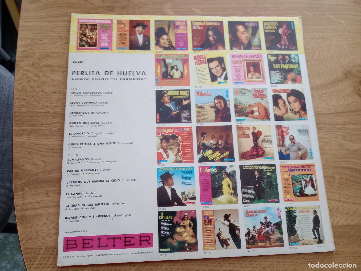 Discos de vinilo: PERLITA DE HUELVA / AMIGO CONDUCTOR - Foto 2