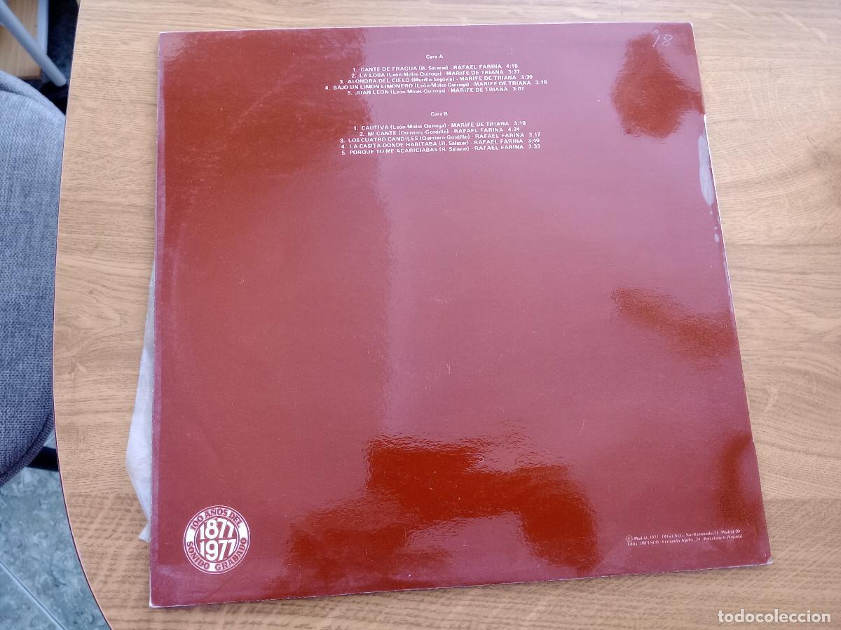 Discos de vinilo: RAFAEL FARINA MARIFE DE TRIANA - Foto 2