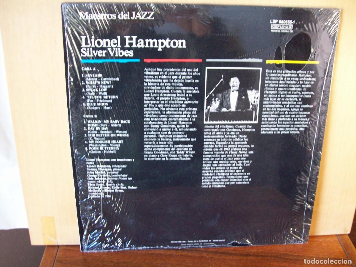 Discos de vinilo: LIONEL HAMPTON - SILVER VIBES - LP 1960 - Foto 2