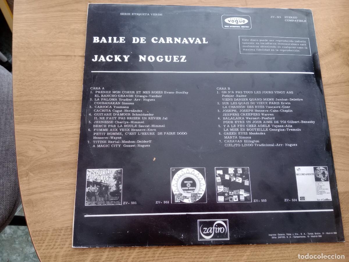 Discos de vinilo: JACKY NOGUEZ / BAILE DE CARNAVAL - Foto 2