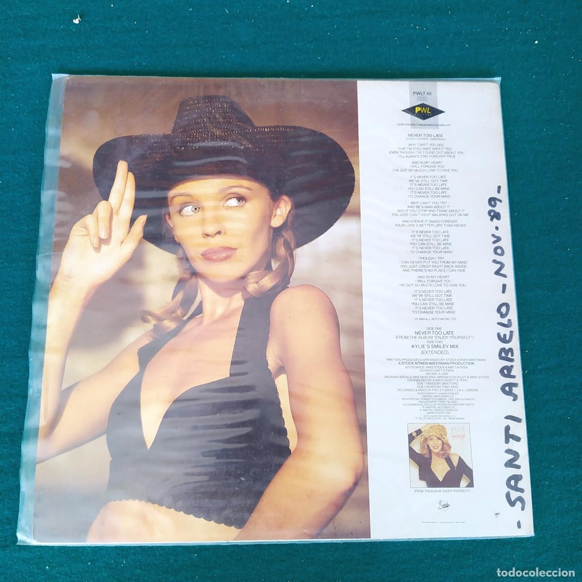 Discos de vinilo: Kylie Minogue &ndash; Never Too Late - Foto 2