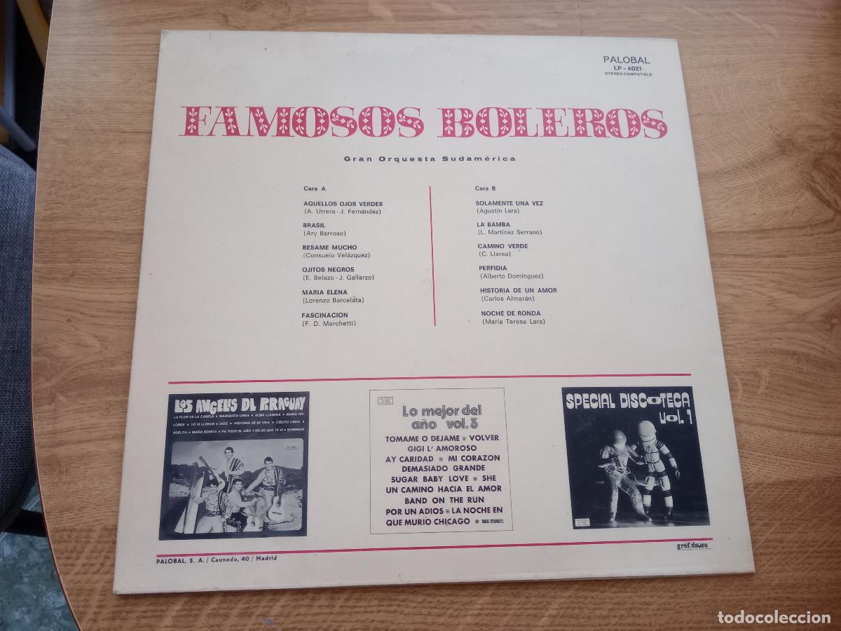 Discos de vinilo: FAMOSOS BOLEROS - Foto 2