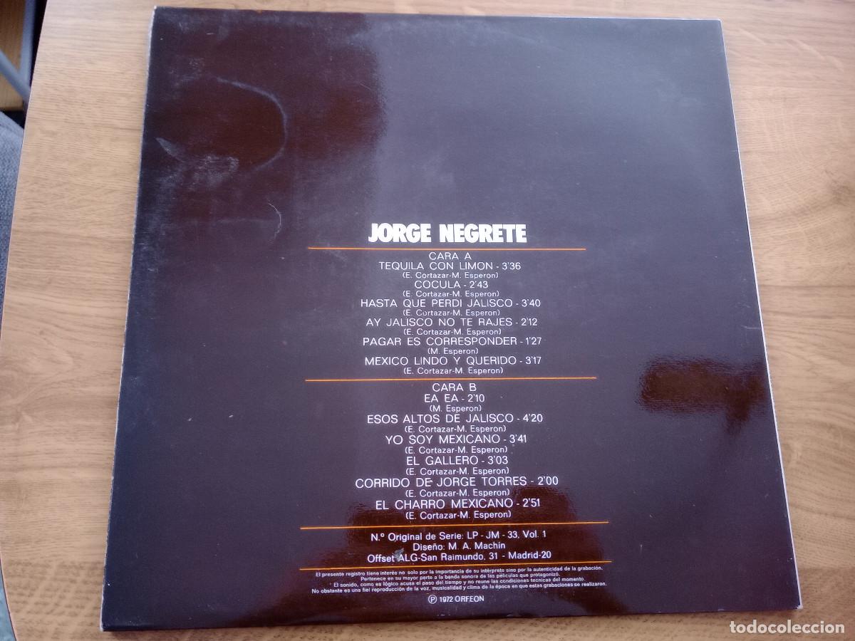 Discos de vinilo: JORGE NEGRETE / EL CHARRO INMORTAL - Foto 2
