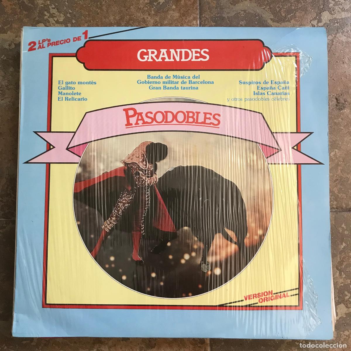 Disques de vinyle: GRANDES PASODOBLES - LP DOBLE DIAL 1984 - BANDA DE M&Uacute;SICA DEL GOBIERNO MILITAR DE BARCELONA, GRAN BA