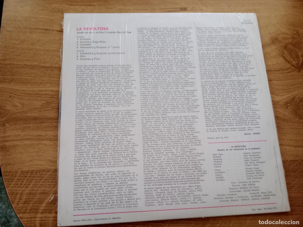 Discos de vinilo: LA REVOLTOSA - Foto 2