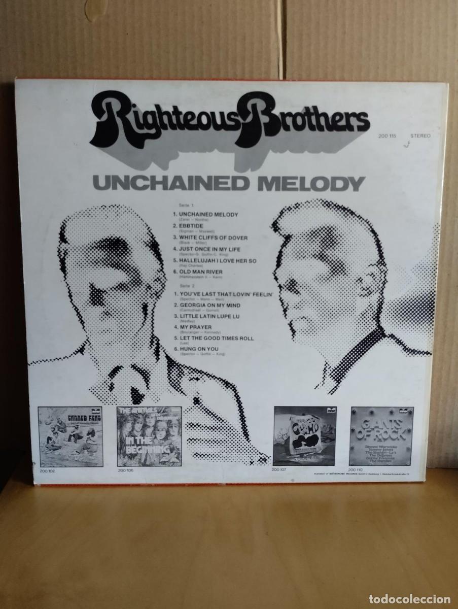 Discos de vinilo: RIGHTEOUS BROTHERS ---- UNCHAINED MELODY - Foto 2