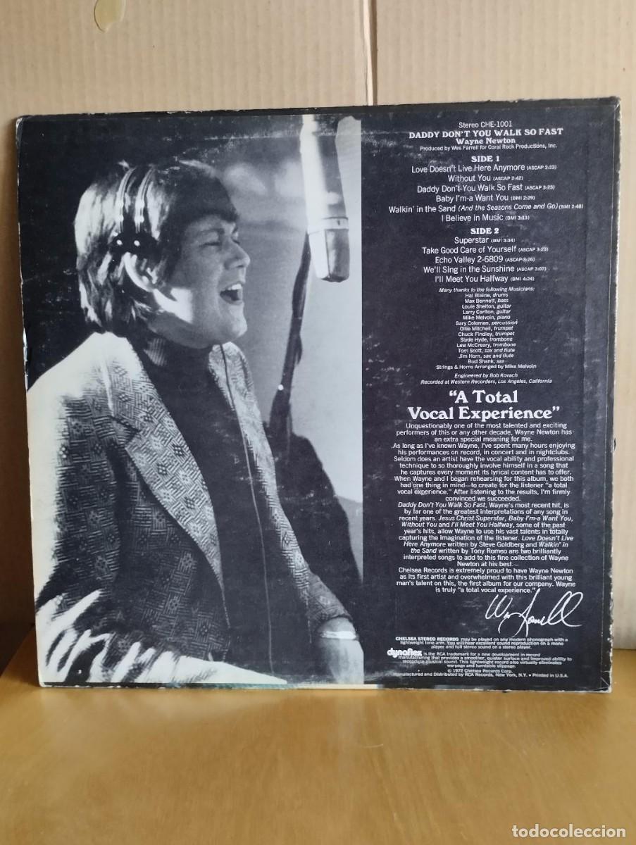 Discos de vinilo: WAYNE NEWTON ---- DADDY DON&acute;T YOU WALK SO FAST - Foto 2