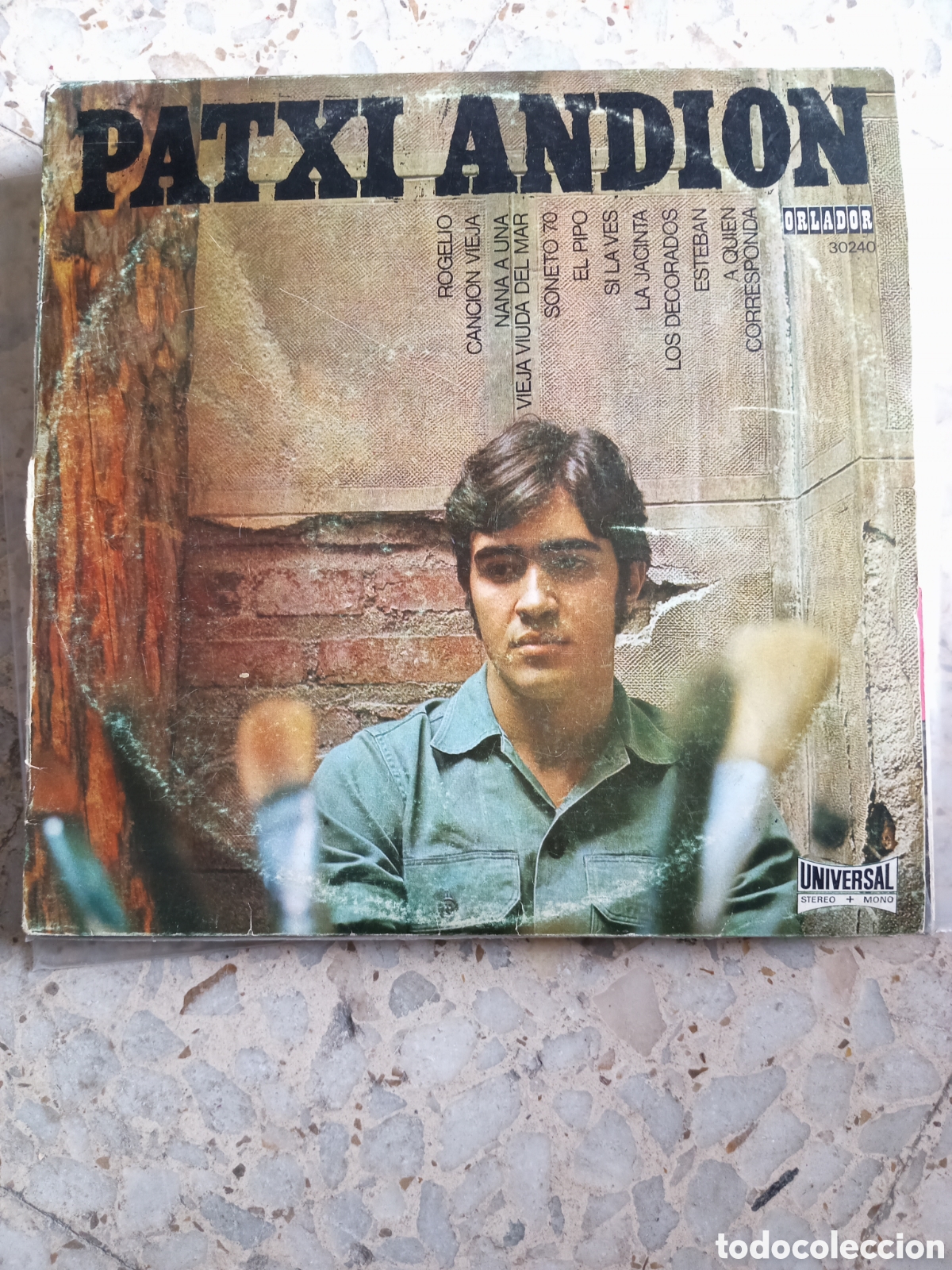 Discos de vinilo: LP 10&rdquo; PATXI ANDION ROGELIO +9 - Foto 1