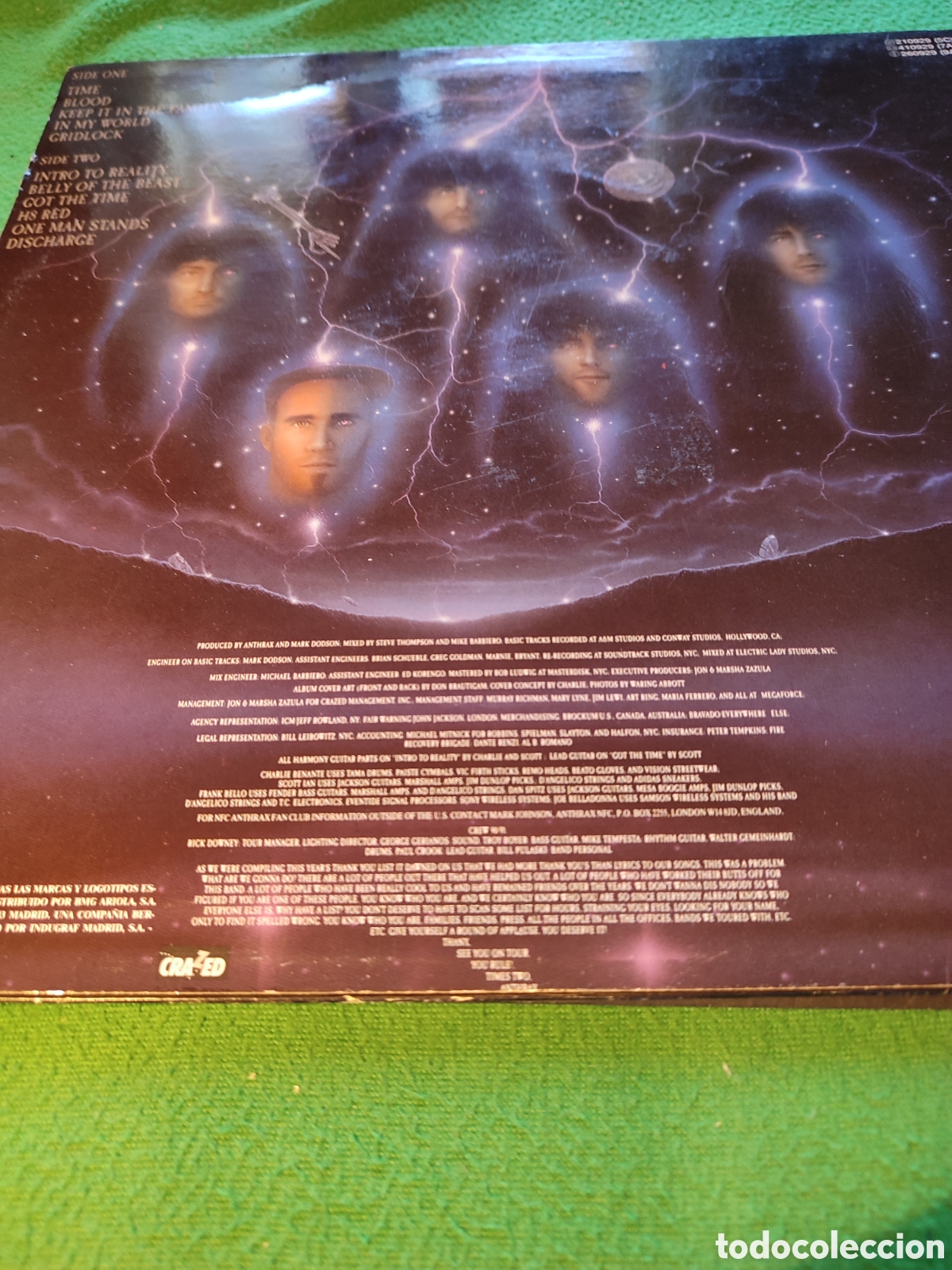 Discos de vinilo: Anthrax - Persistence of time - Foto 5
