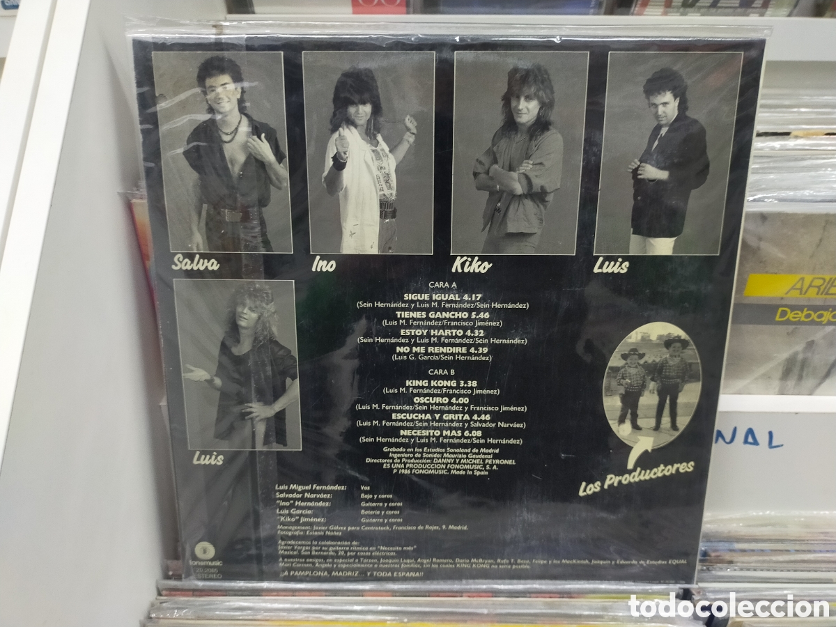 Discos de vinilo: King-kong lp 1986 en perfecto estado - Foto 2