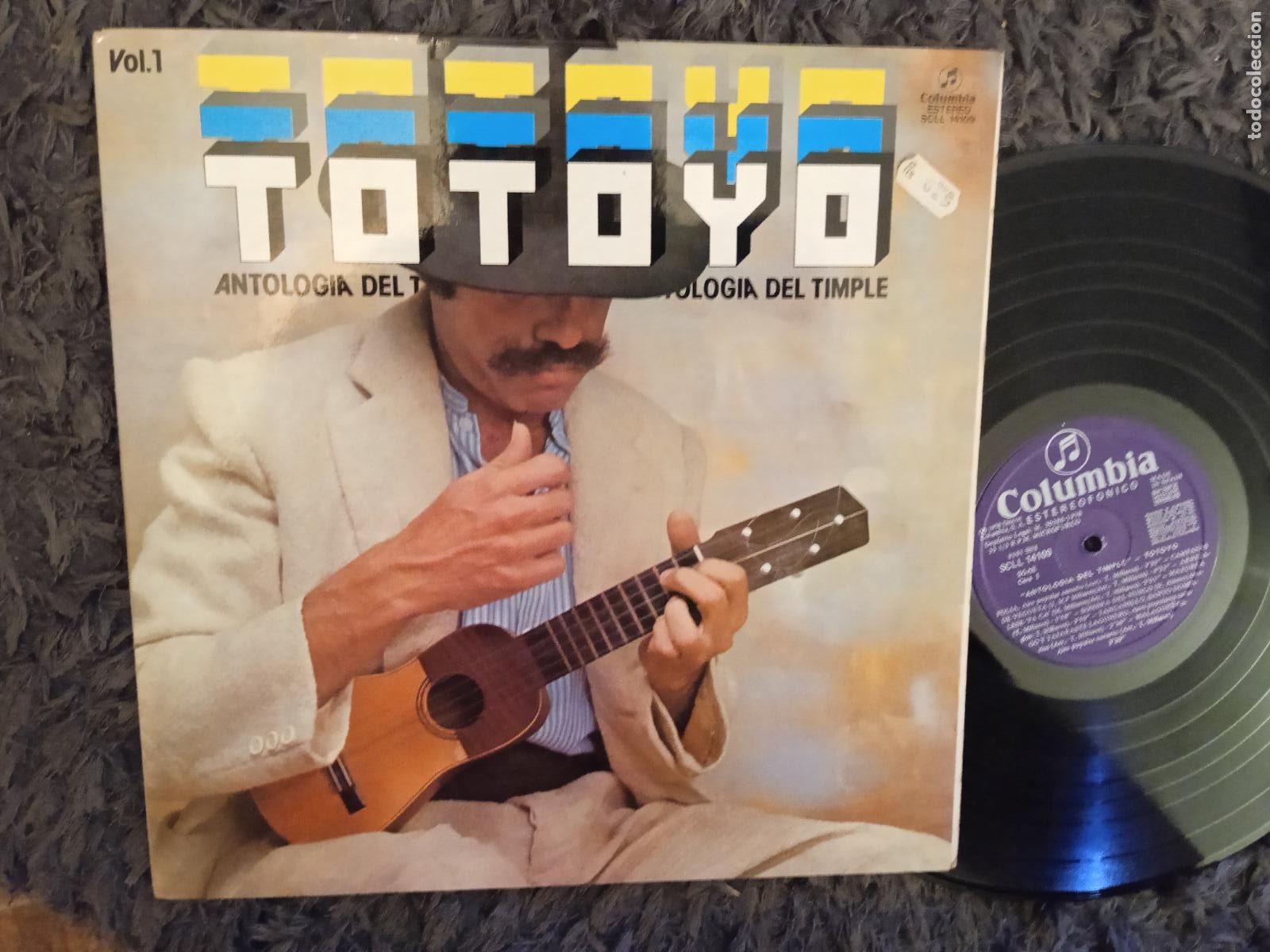 Discos de vinilo: TOTOYO MILLARES SALL. LP. ANTOLOGIA DEL TIMPLE. VOL. 1. MADE IN SPAIN. 1978 MUSICA CANARIA