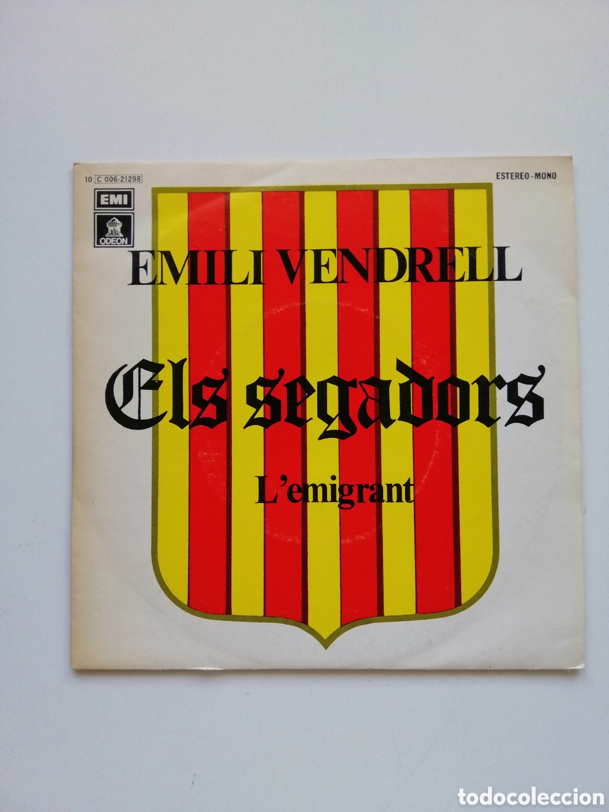 Discos de vinilo: Els segadors / lemigrant emili vendrell vinilo - Foto 1