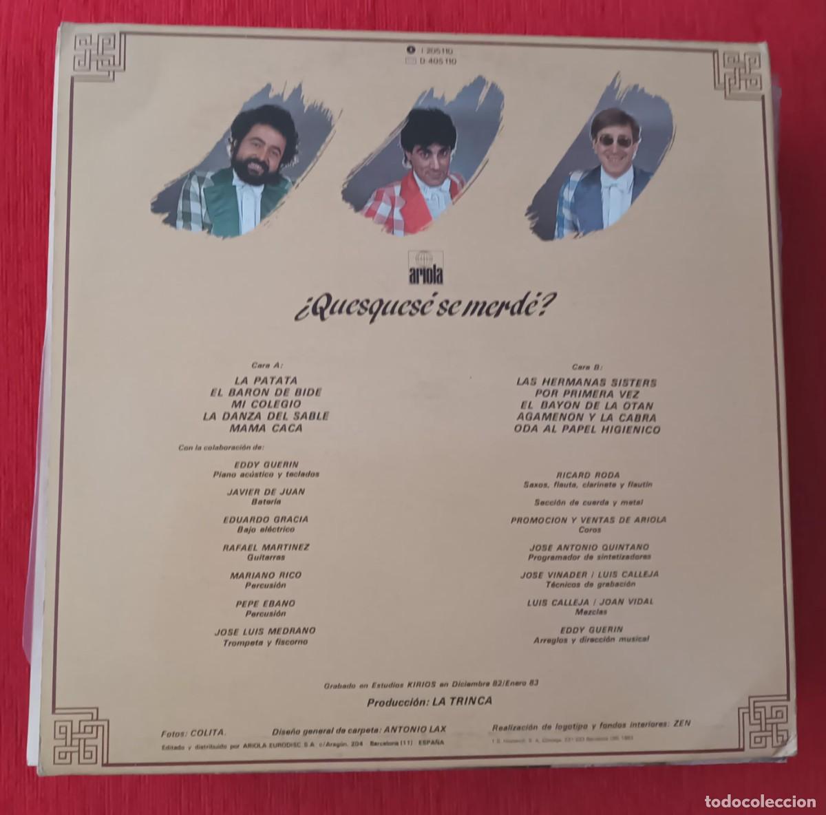 Discos de vinilo: LA TRINCA - &iquest;QUESQUES&Eacute; SE MERD&Eacute;? - LP - Foto 2
