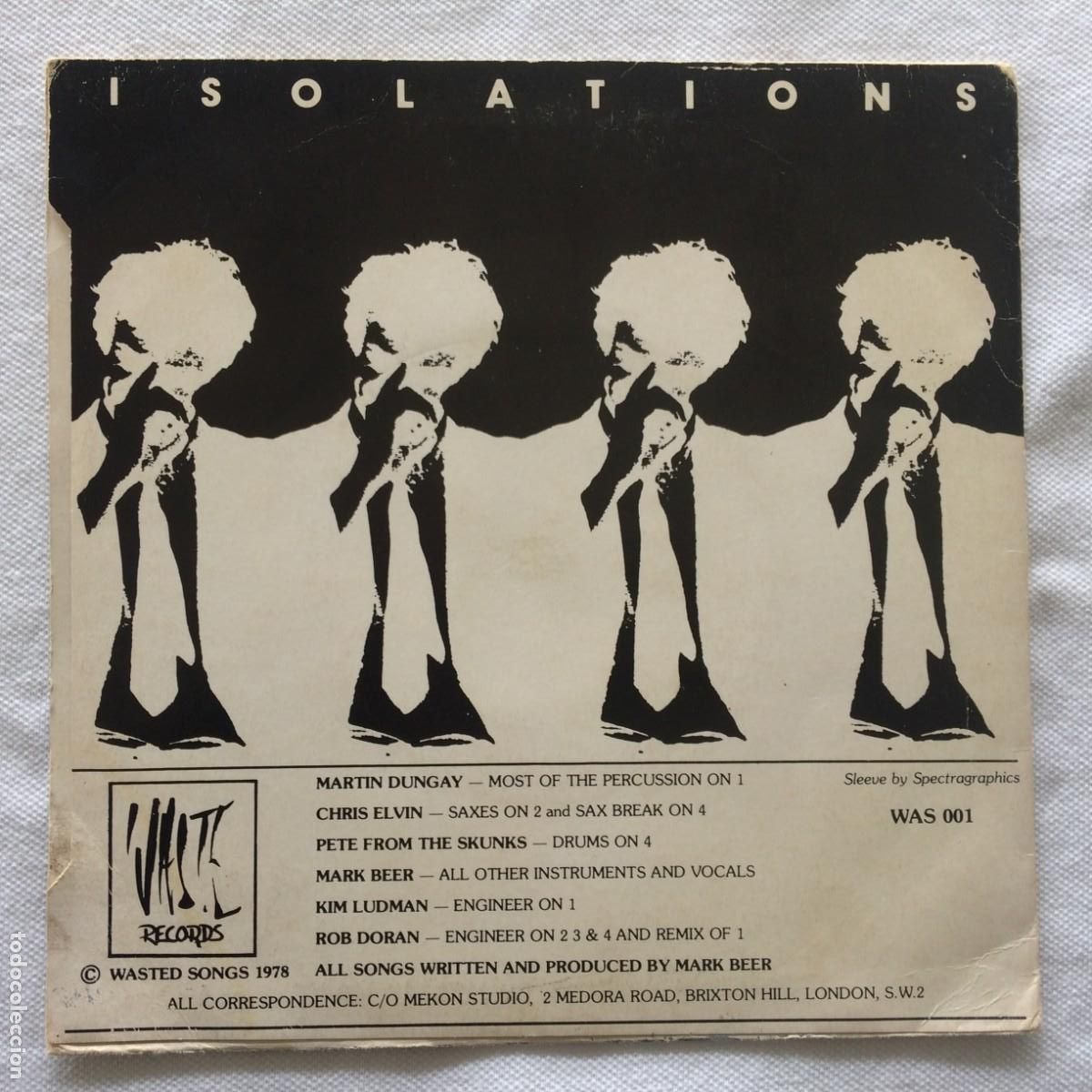 Discos de vinilo: Mark Beer &ndash; Isolations UK 1978 Waste Records EP - Foto 2