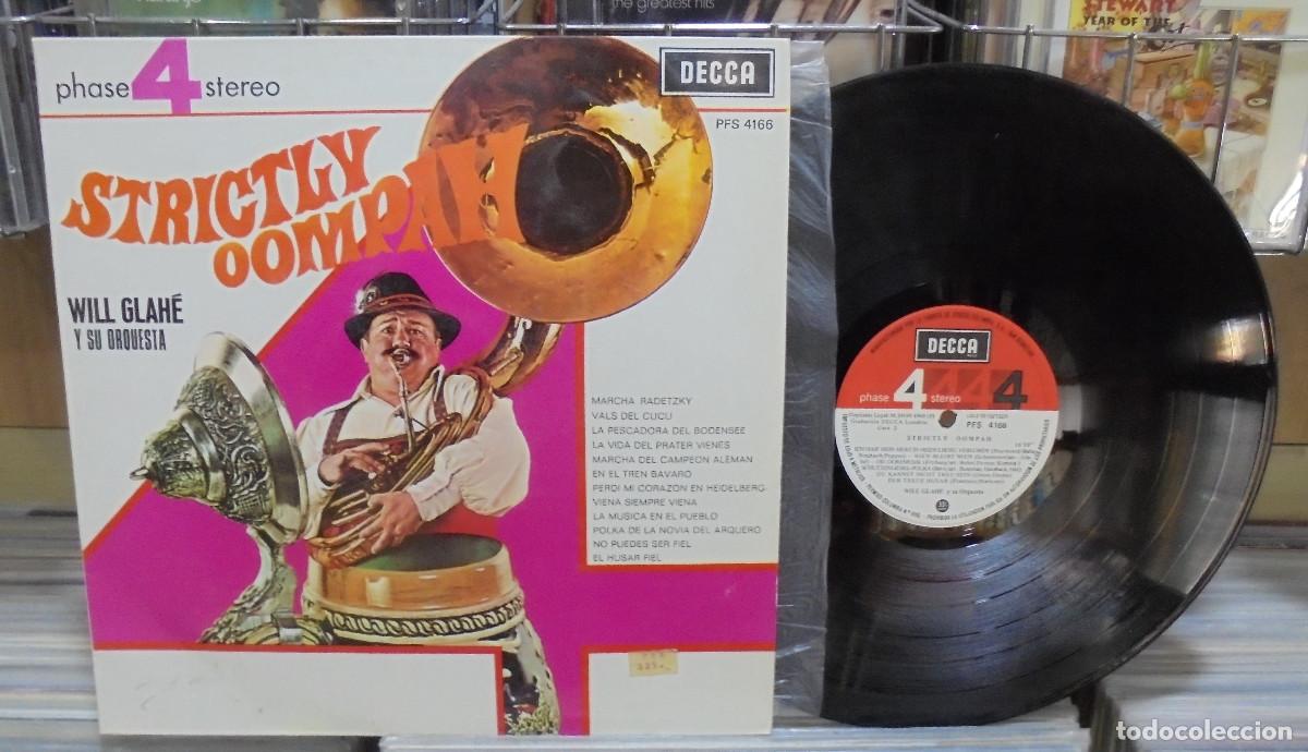 Discos de vinilo: Will Glah&eacute; y su orquesta. Strictly Oompah. Decca 1969 -- LP - Foto 1