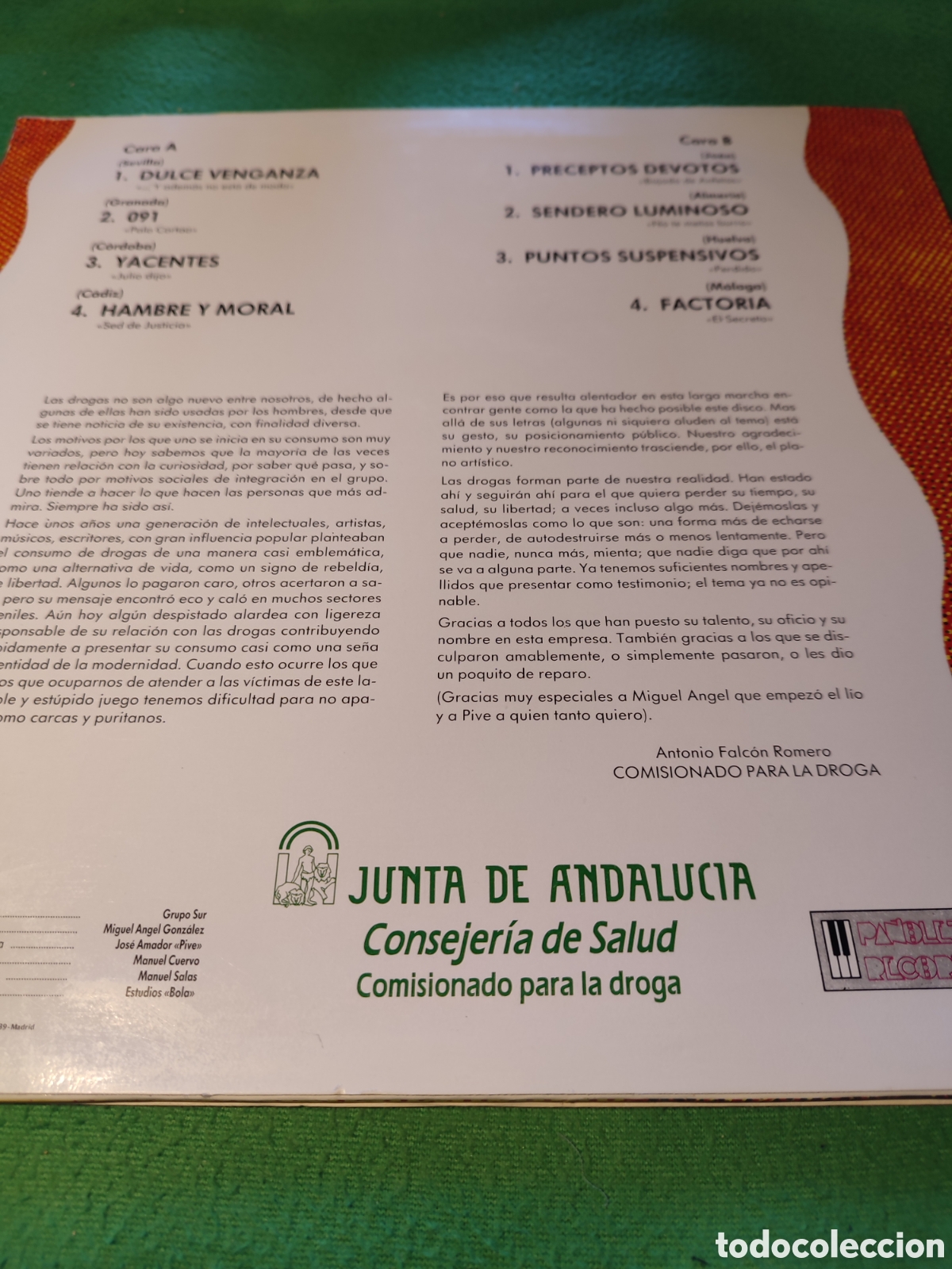 Discos de vinilo: Grupos andaluces de Rock contra el rollo de la droga - Foto 5