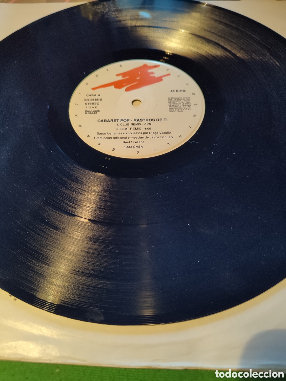 Discos de vinilo: Cabaret Pop - Rastros de ti - Foto 3