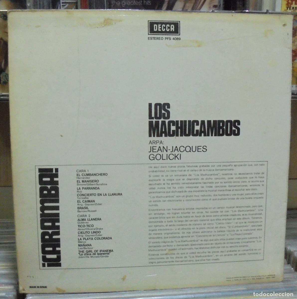 Discos de vinilo: Los Machucambos. Caramba!. Decca 1966 -- LP - Foto 2