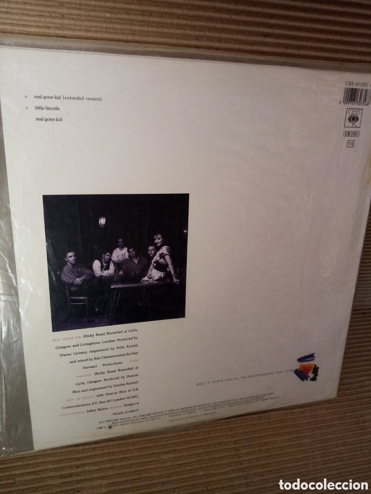 Discos de vinilo: Deacon Blue. Real gone kid.. Vinilo - Foto 2