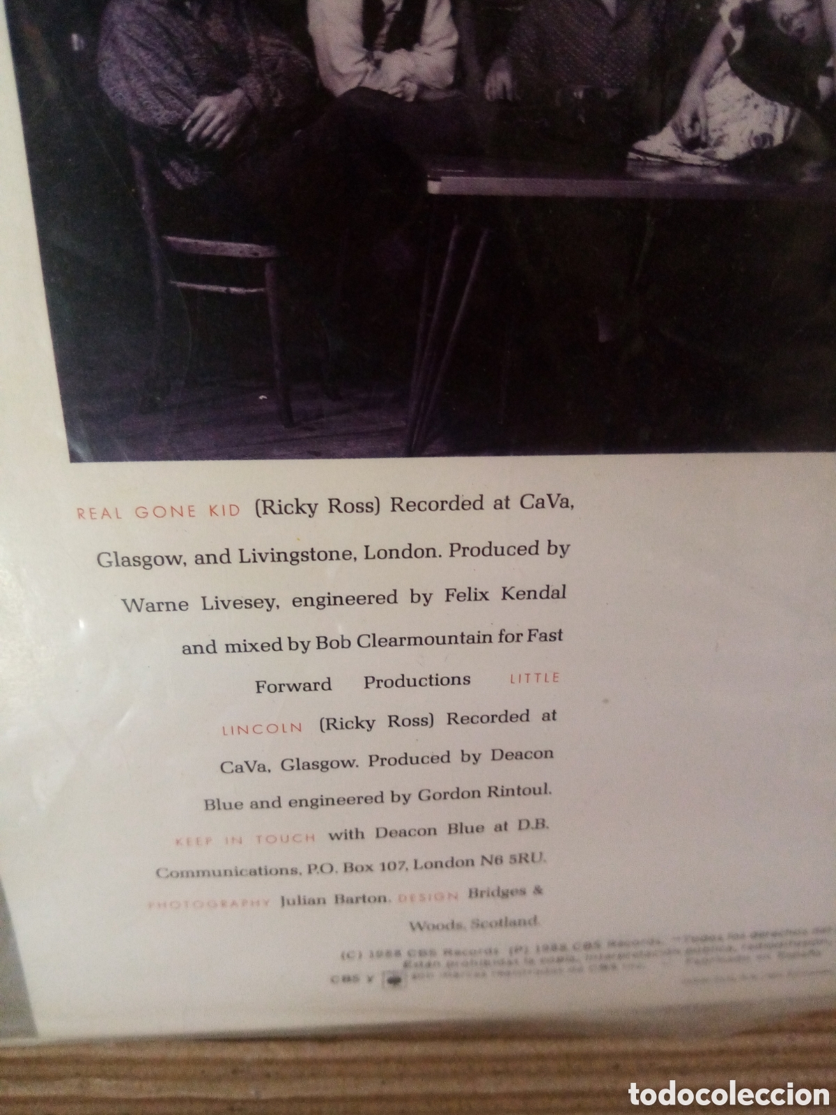 Discos de vinilo: Deacon Blue. Real gone kid.. Vinilo - Foto 3