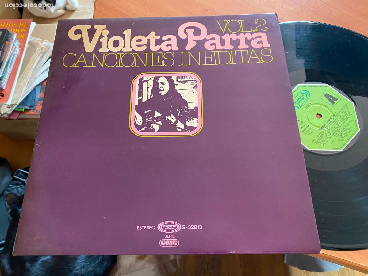Vinyl records: VIOLETA PARRA CANCIONES INEDITAS VOL 2. LP ESPA&Ntilde;A 1978 (B-49)