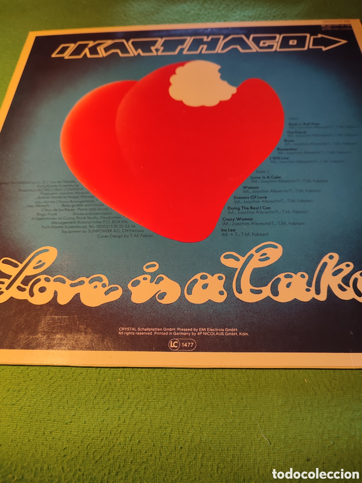 Discos de vinilo: Karthago - Love is a cake - Foto 2