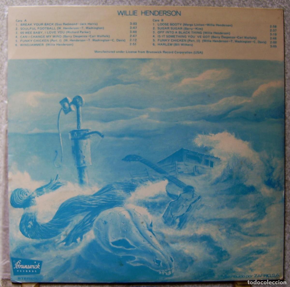 Discos de vinilo: WILLIE HENDERSON...EX - Foto 2