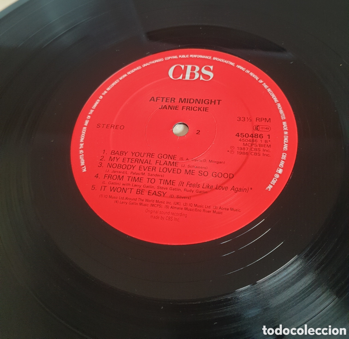 Discos de vinilo: Janie Frickie - After midnight - Foto 3