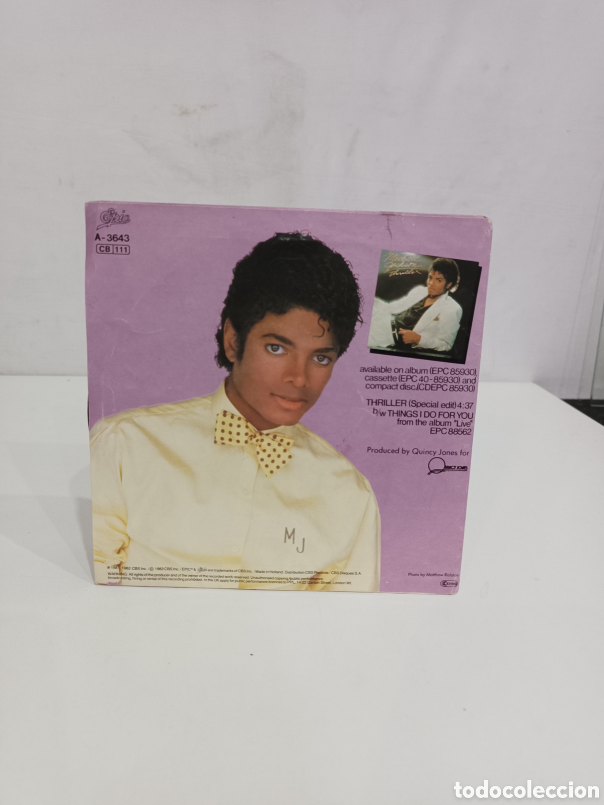 Discos de vinilo: Vinilo single UK - Michael Jackson Thriller (Special Edit) - Foto 2