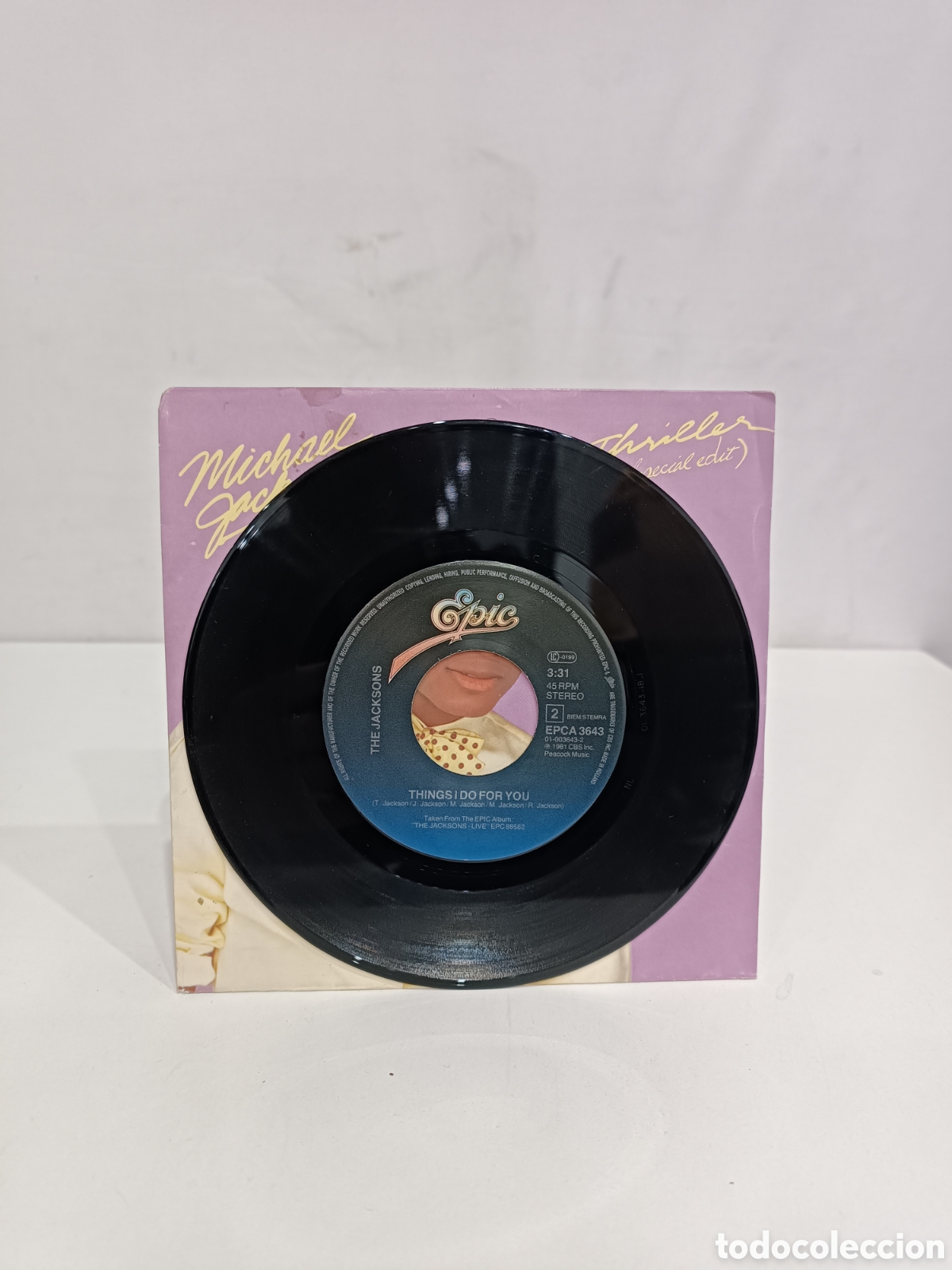 Discos de vinilo: Vinilo single UK - Michael Jackson Thriller (Special Edit) - Foto 3
