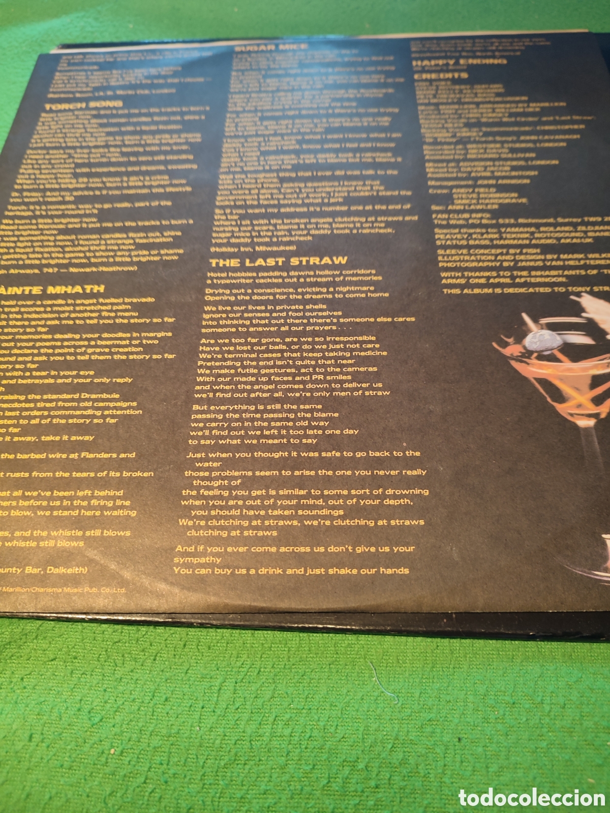 Discos de vinilo: Marillion - Clutching at straws - Foto 2