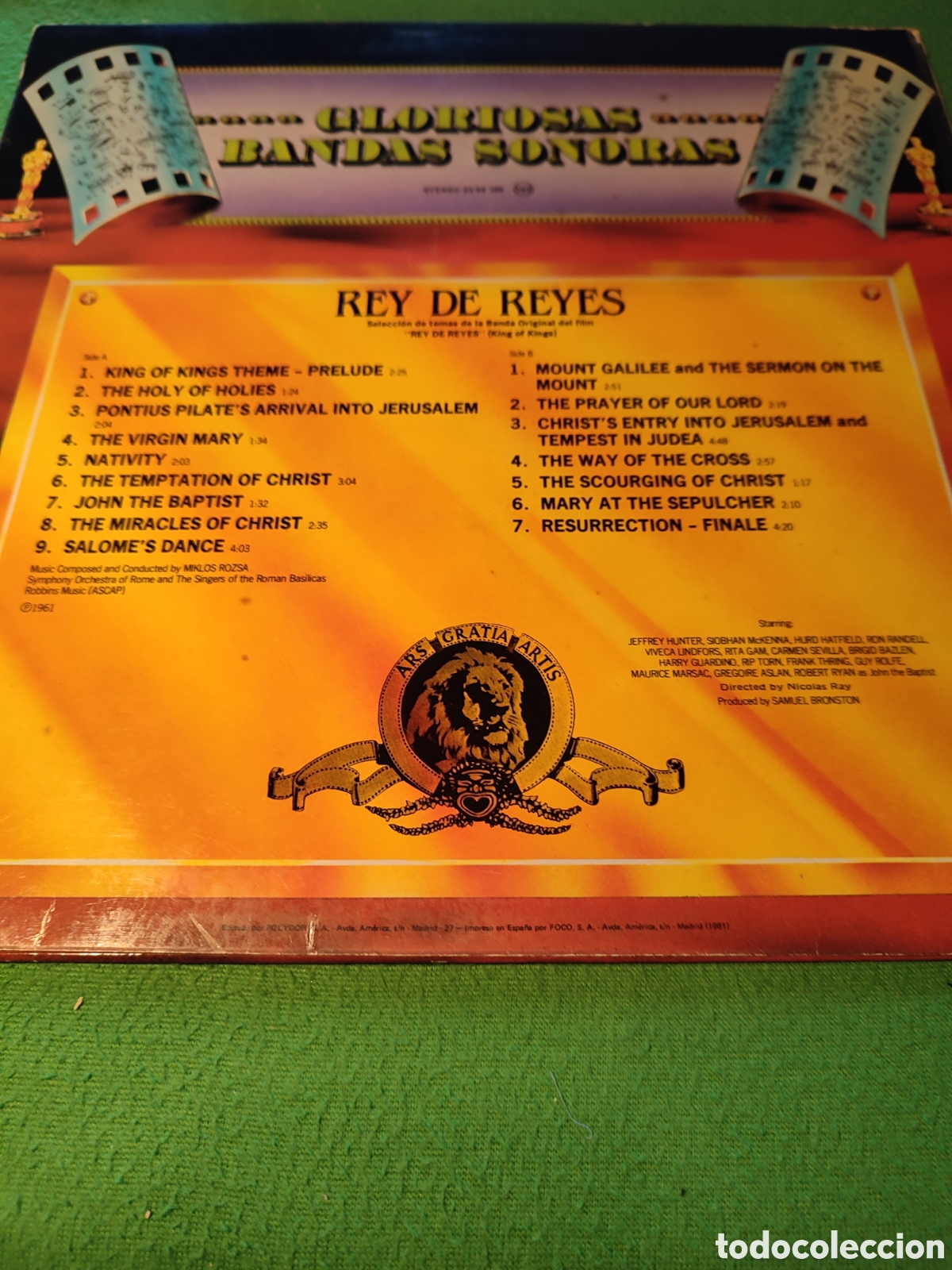 Discos de vinilo: Miklos Rozsa - BSO Rey de Reyes - Foto 2