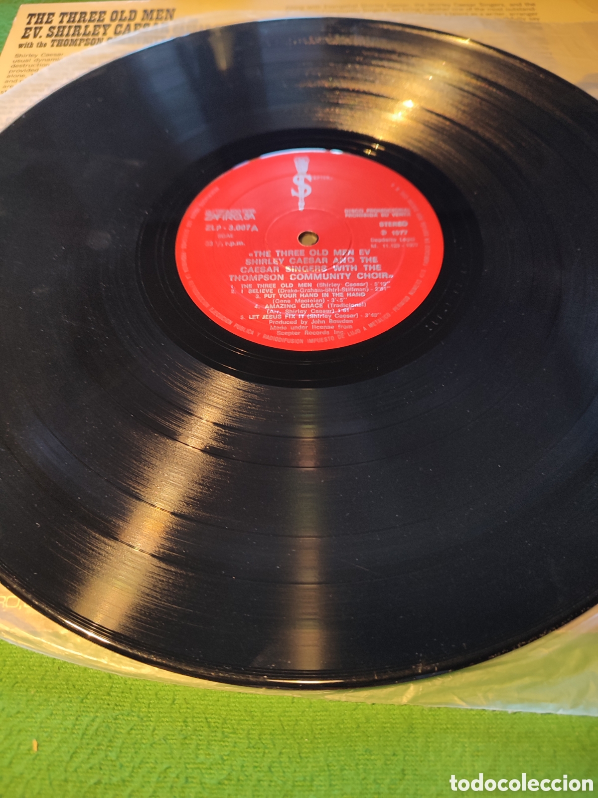 Discos de vinilo: The Three Old Men - EV.Shirley Cesar - Foto 3