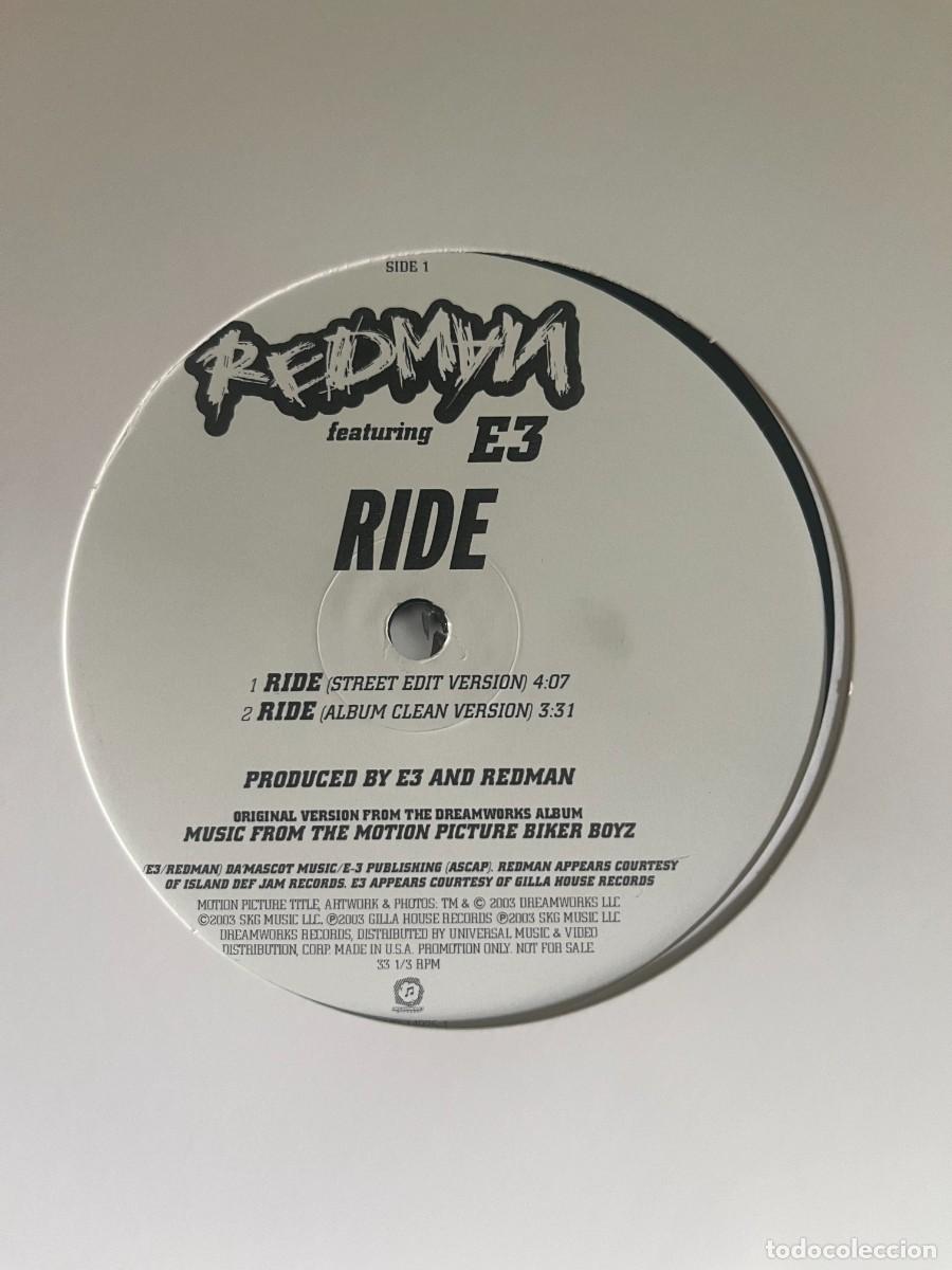 Discos de vinilo: Redman Featuring E3 Ride - Foto 2