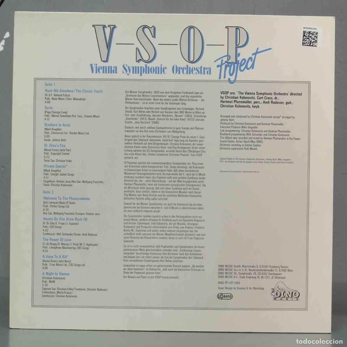Discos de vinilo: LP. VSOP &ndash; Vienna Symphonic Orchestra Project - Foto 2