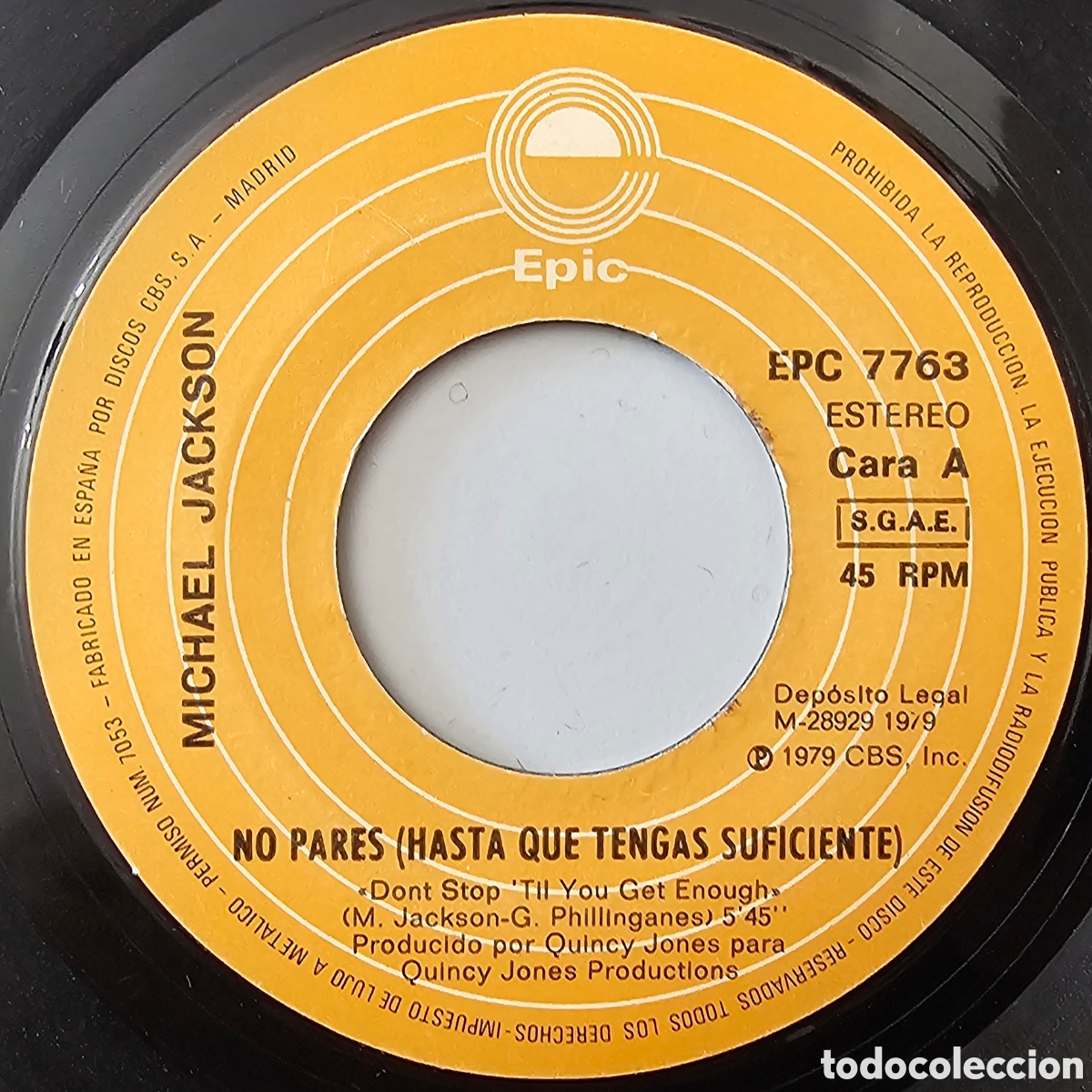 Discos de vinilo: MICHAEL JACKSON - Dont stop til you get enough/+1 (Espa&ntilde;a - Epic - 1979) - Foto 5
