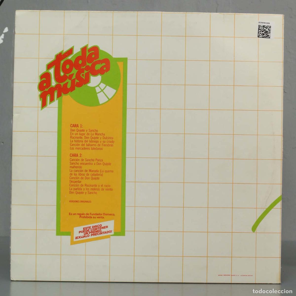Discos de vinilo: LP. Botones &ndash; Don Quijote Y Sancho - Foto 2
