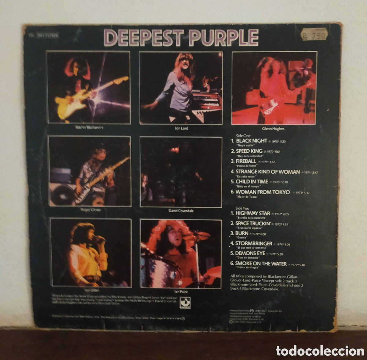 Discos de vinilo: Vinilo Deepest Purple - Foto 2